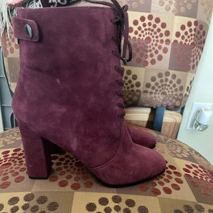 Saks Fifth Avenue Suede Bootie Size 8.5